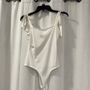 Windsor women’s white tie strap body suit